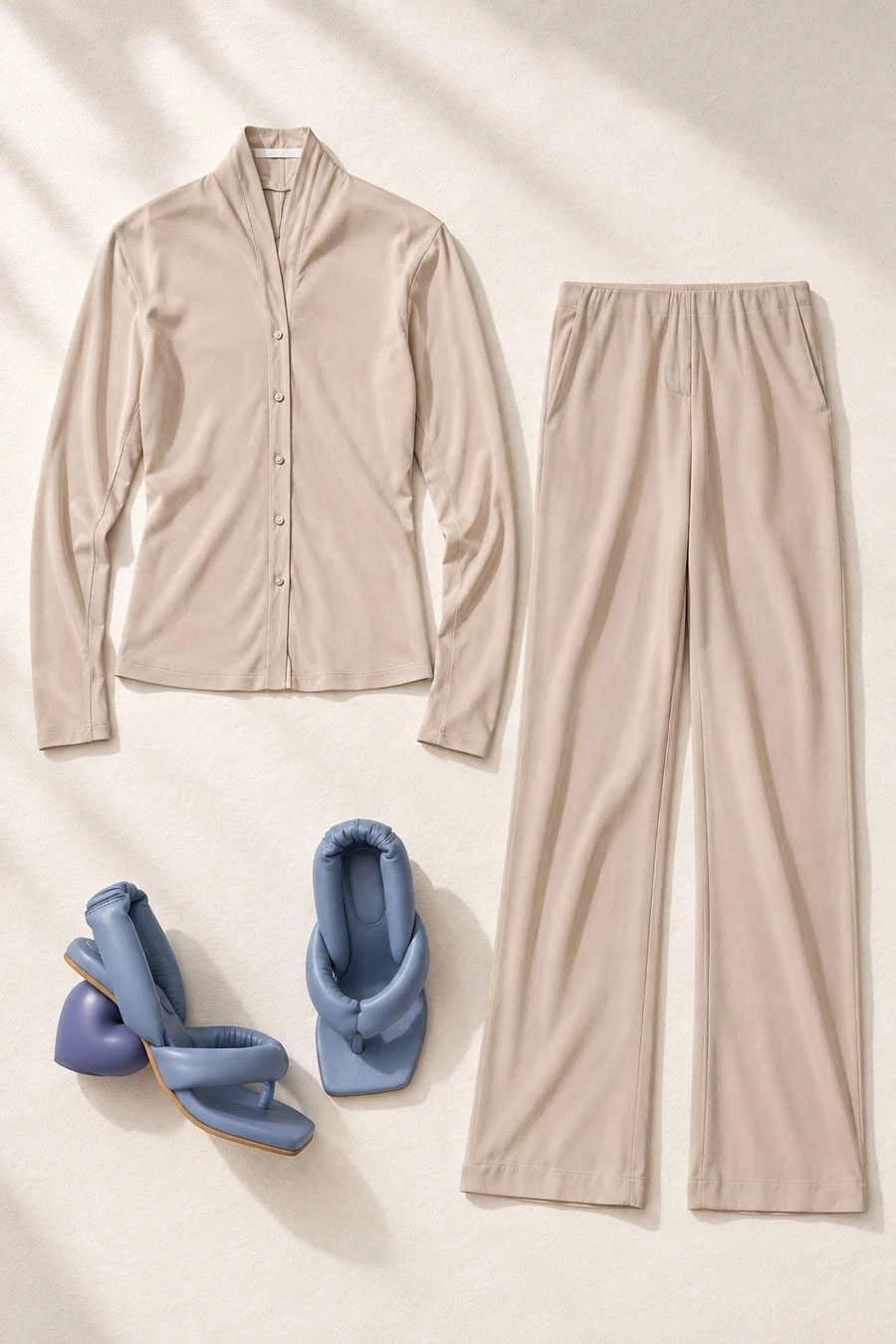 Helmut Lang, Yume Yume pieces arranged on a London outfit board.