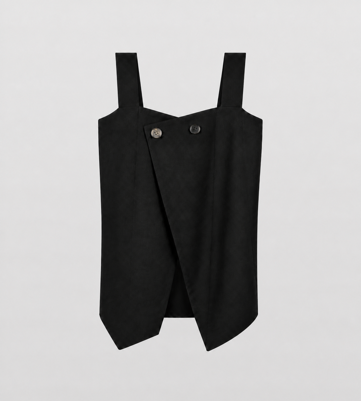 Litkovska Wool-Blend Tailored Vest Black at WDLT117, Toronto