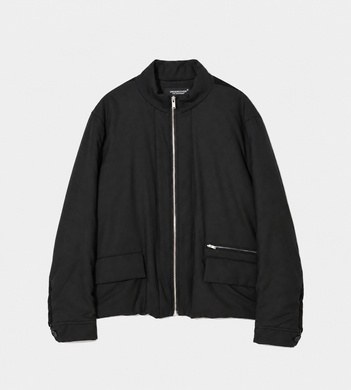 Undercover Leather-belted Padded Jacket Black at WDLT117, Toronto