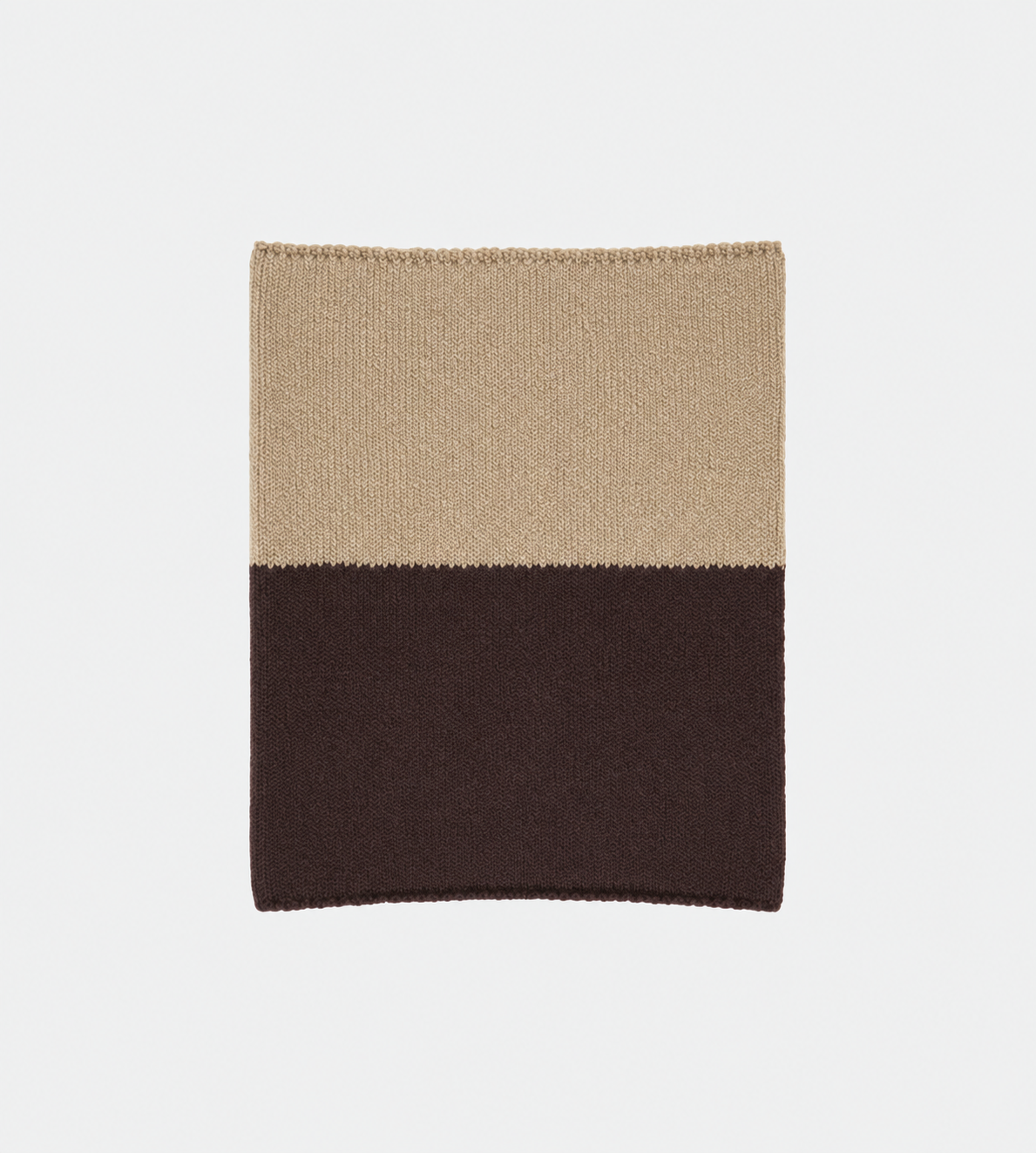 Homme Plisse Issey Miyake Winter Gear Color Block Neck Warmer Brown at WDLT117, Toronto