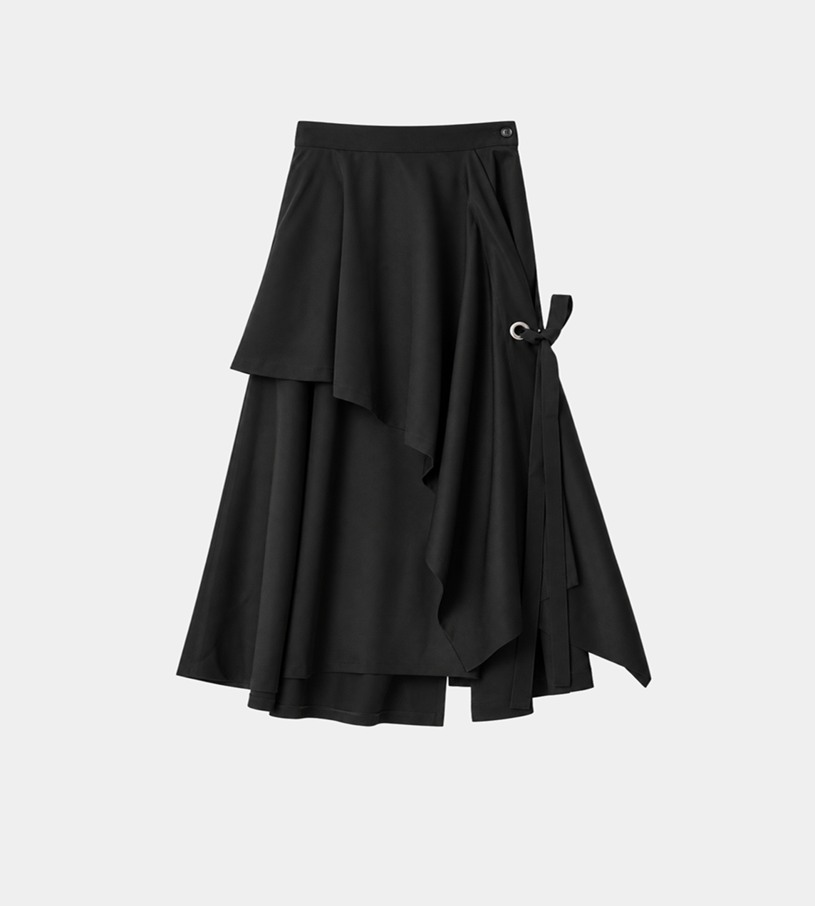 UJOH Eyelet Drape Skirt Black at WDLT117, Toronto