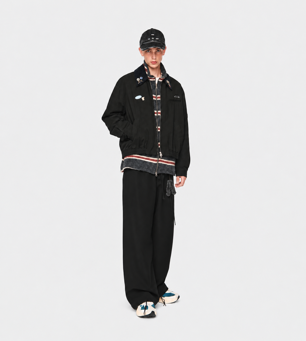 Song for the Mute Elasticated Coach Jacket Black at WDLT117, Toronto