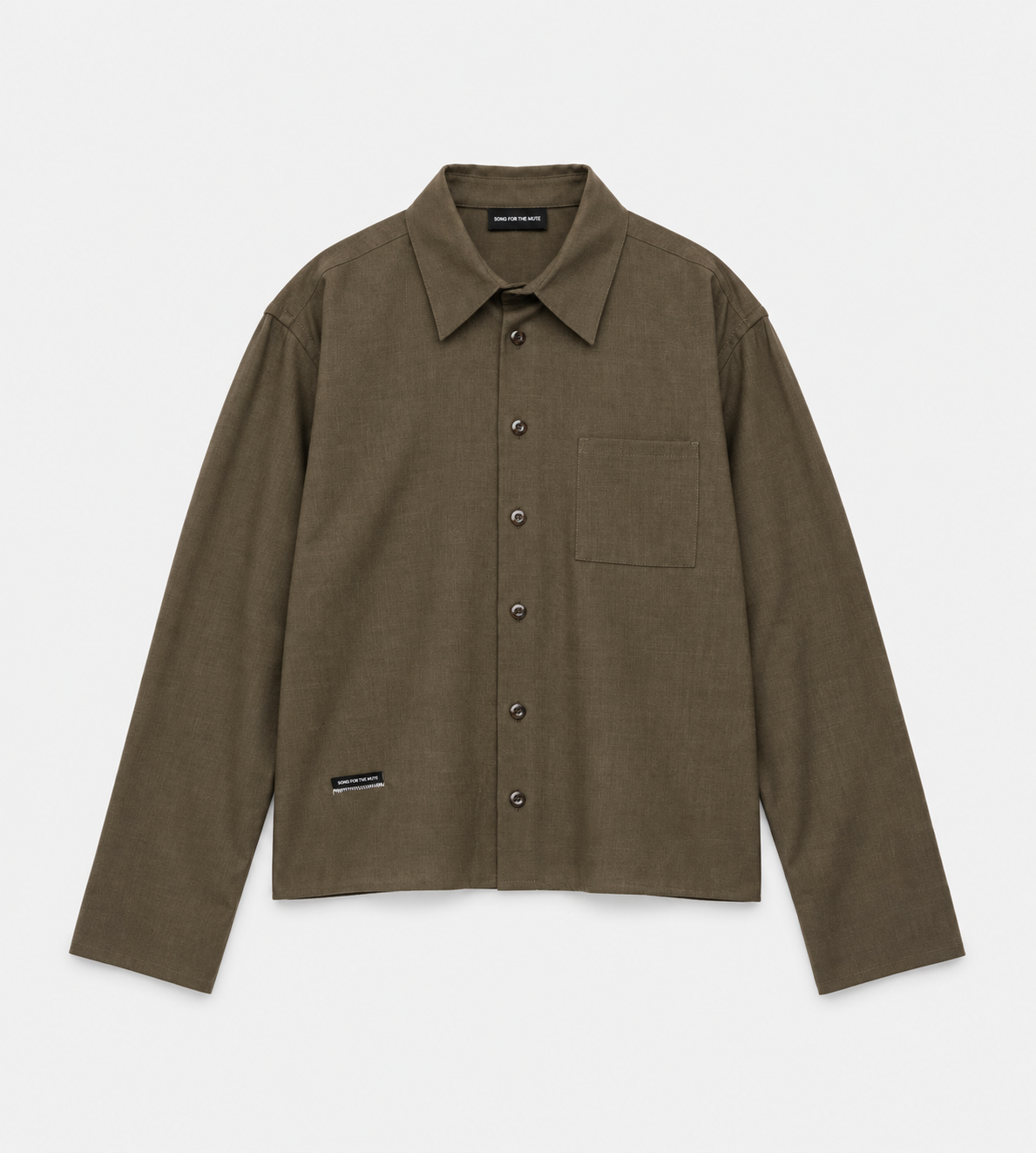 Song for the Mute L/S Cropped School Shirt Green at WDLT117, Toronto