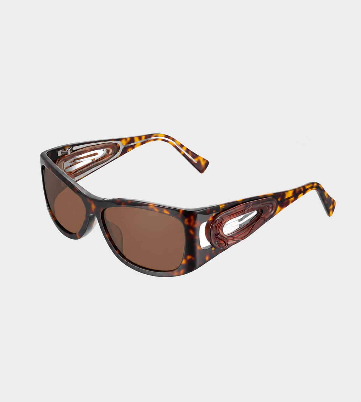 YVMIN Hair Clip Sunglasses Brown at WDLT117, Toronto