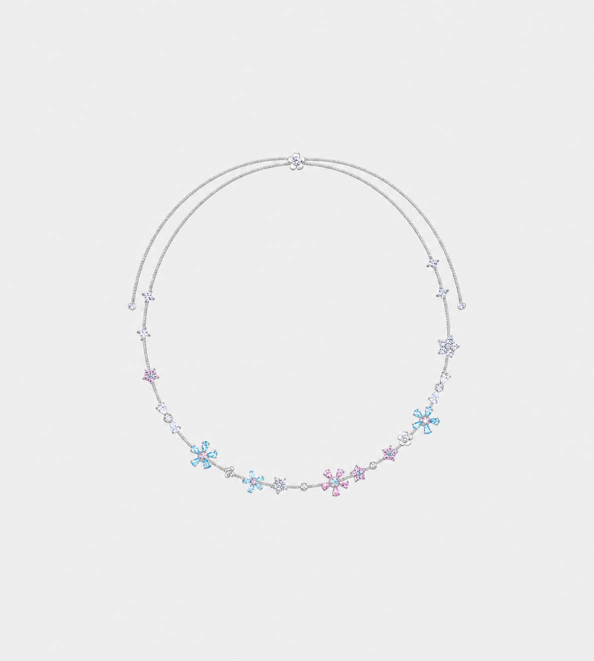 YVMIN Zircon Flowers Necklace Multi at WDLT117, Toronto